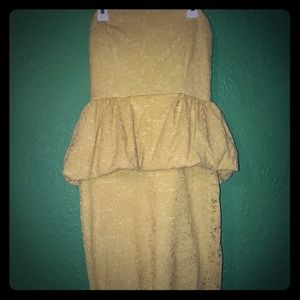 a'gaci | Dresses | Yellow Lace Peplum Agaci Dress | Poshmark a'gaci | Dresses | Yellow Lace Peplum Agaci Dress | Poshmark